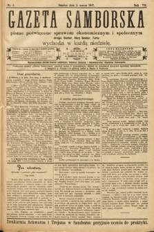 Gazeta Samborska : pismo poświęcone sprawom ekonomicznym i społecznym okręgu: Sambor, Stary Sambor, Turka. 1907, nr 9
