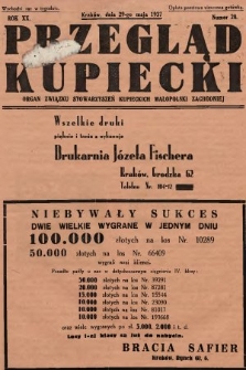 Przegląd Kupiecki : organ Związku Stowarzyszeń Kupieckich Małopolski Zachodniej. 1937, nr  20