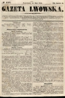 Gazeta Lwowska. 1856, nr 114