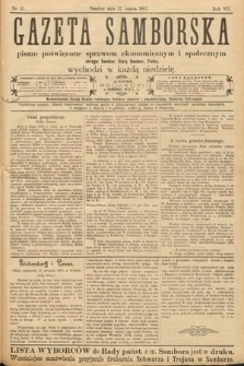 Gazeta Samborska : pismo poświęcone sprawom ekonomicznym i społecznym okręgu: Sambor, Stary Sambor, Turka. 1907, nr 11