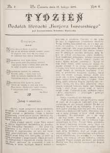 Tydzień : dodatek literacki „Kurjera Lwowskiego”. 1894, nr 7