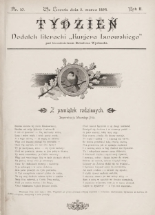 Tydzień : dodatek literacki „Kurjera Lwowskiego”. 1894, nr 10