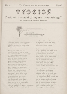 Tydzień : dodatek literacki „Kurjera Lwowskiego”. 1894, nr 17