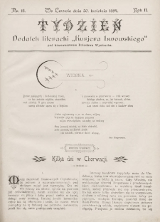 Tydzień : dodatek literacki „Kurjera Lwowskiego”. 1894, nr 18