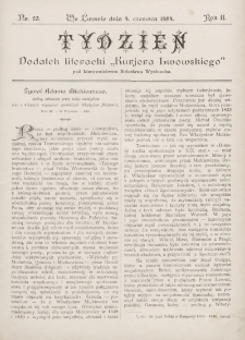 Tydzień : dodatek literacki „Kurjera Lwowskiego”. 1894, nr 23