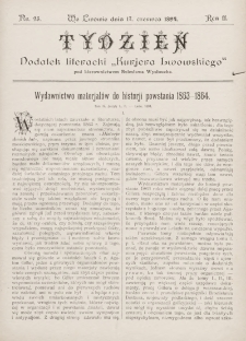 Tydzień : dodatek literacki „Kurjera Lwowskiego”. 1894, nr 25
