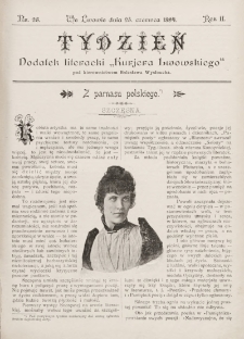 Tydzień : dodatek literacki „Kurjera Lwowskiego”. 1894, nr 26