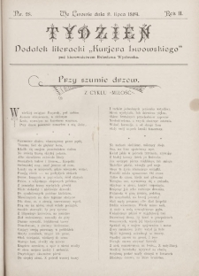 Tydzień : dodatek literacki „Kurjera Lwowskiego”. 1894, nr 28