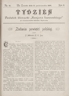 Tydzień : dodatek literacki „Kurjera Lwowskiego”. 1894, nr 42