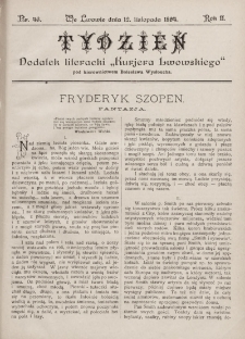 Tydzień : dodatek literacki „Kurjera Lwowskiego”. 1894, nr 46
