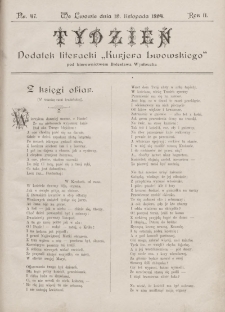 Tydzień : dodatek literacki „Kurjera Lwowskiego”. 1894, nr 47
