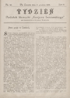 Tydzień : dodatek literacki „Kurjera Lwowskiego”. 1894, nr 49