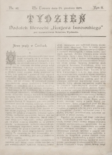 Tydzień : dodatek literacki „Kurjera Lwowskiego”. 1894, nr 52