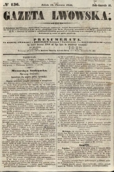 Gazeta Lwowska. 1856, nr 136
