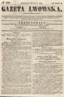 Gazeta Lwowska. 1856, nr 137
