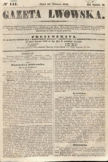 Gazeta Lwowska. 1856, nr 141