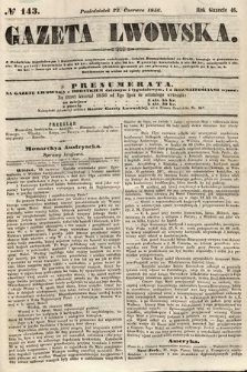 Gazeta Lwowska. 1856, nr 143