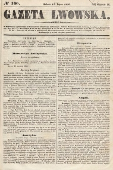 Gazeta Lwowska. 1856, nr 160