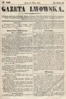 Gazeta Lwowska. 1856, nr 163