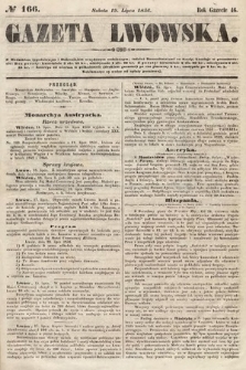 Gazeta Lwowska. 1856, nr 166