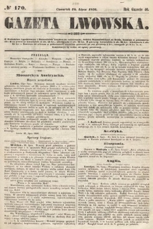 Gazeta Lwowska. 1856, nr 170