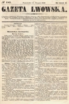 Gazeta Lwowska. 1856, nr 185