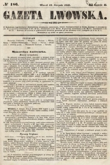 Gazeta Lwowska. 1856, nr 186