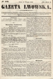 Gazeta Lwowska. 1856, nr 189