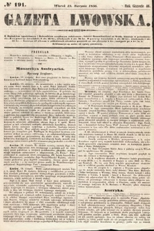 Gazeta Lwowska. 1856, nr 191