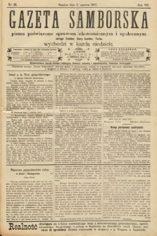 Gazeta Samborska : pismo poświęcone sprawom ekonomicznym i społecznym okręgu: Sambor, Stary Sambor, Turka. 1907, nr 23