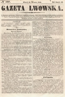 Gazeta Lwowska. 1856, nr 197