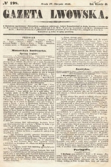 Gazeta Lwowska. 1856, nr 198