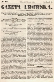 Gazeta Lwowska. 1856, nr 201