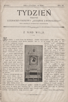 Tydzień : dodatek literacko-naukowy „Kurjera Lwowskiego”. 1905, nr 2