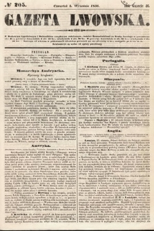 Gazeta Lwowska. 1856, nr 205