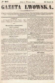Gazeta Lwowska. 1856, nr 207