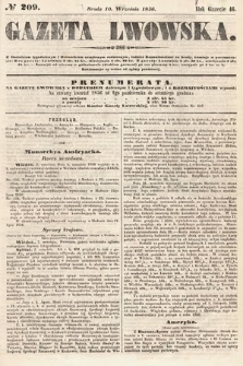 Gazeta Lwowska. 1856, nr 209