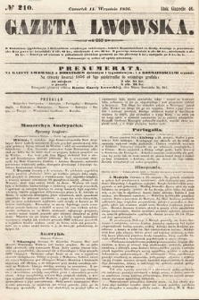 Gazeta Lwowska. 1856, nr 210