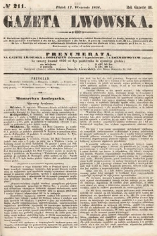 Gazeta Lwowska. 1856, nr 211