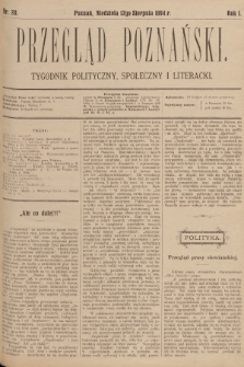 Przegląd Poznański : tygodnik polityczny, społeczny i literacki. 1894, nr 20