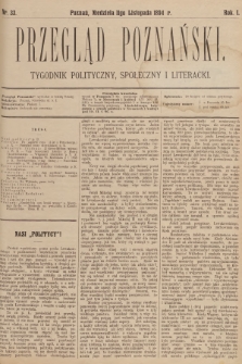 Przegląd Poznański : tygodnik polityczny, społeczny i literacki. 1894, nr 33