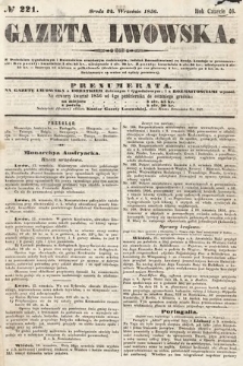 Gazeta Lwowska. 1856, nr 221