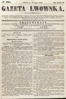 Gazeta Lwowska. 1856, nr 225