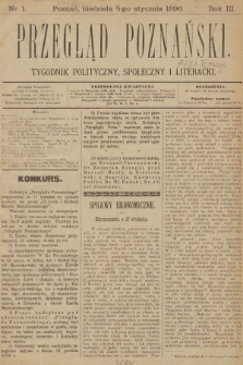Przegląd Poznański : tygodnik polityczny, społeczny i literacki. 1896 [całość]
