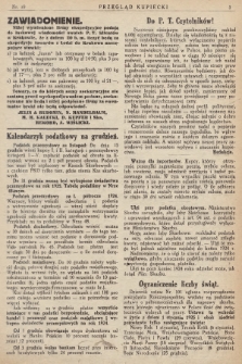 Przegląd Kupiecki : [organ Związku Stowarzyszeń Kupieckich Małopolski Zachodniej. 1924, nr 49]