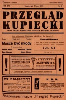 Przegląd Kupiecki : organ Związku Stowarzyszeń Kupieckich Małopolski Zachodniej. 1935, nr 5