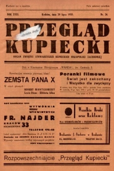 Przegląd Kupiecki : organ Związku Stowarzyszeń Kupieckich Małopolski Zachodniej. 1935, nr 26