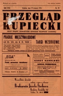Przegląd Kupiecki : organ Związku Stowarzyszeń Kupieckich Małopolski Zachodniej. 1935, nr 28