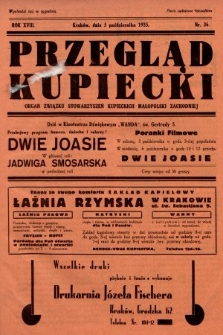 Przegląd Kupiecki : organ Związku Stowarzyszeń Kupieckich Małopolski Zachodniej. 1935, nr 36