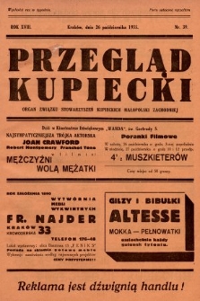 Przegląd Kupiecki : organ Związku Stowarzyszeń Kupieckich Małopolski Zachodniej. 1935, nr 39